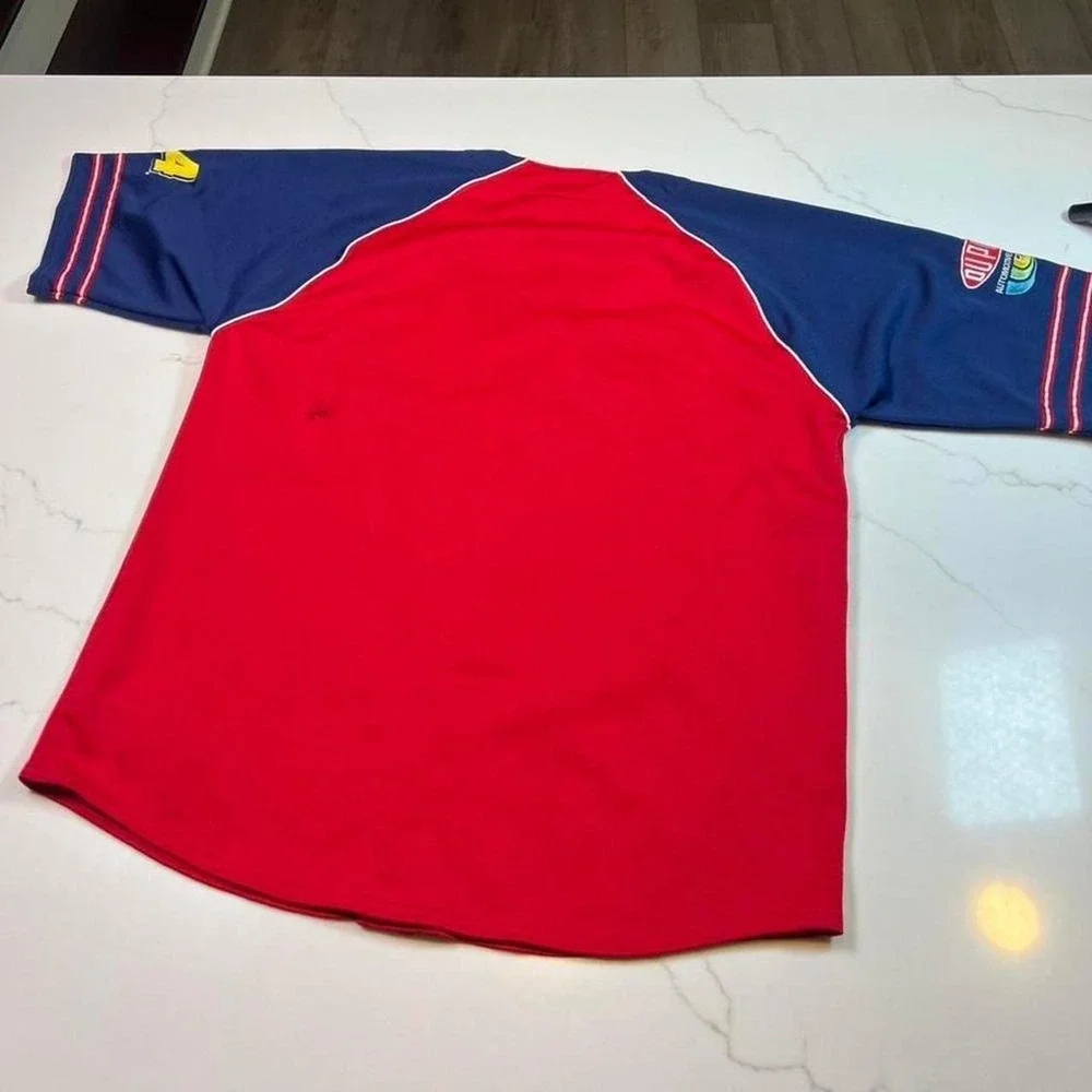 Chase Authentics Jeff Gordon Jersey Mens Large Red Blue 24 DuPont NASCAR